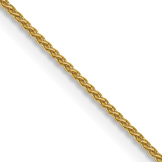 14K 18 inch .85mm Spiga with Spring Ring Clasp Chain
