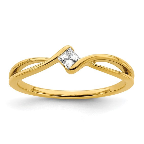 14K First Promise Lab Grown Diamond VS/SI FGH Promise Ring
