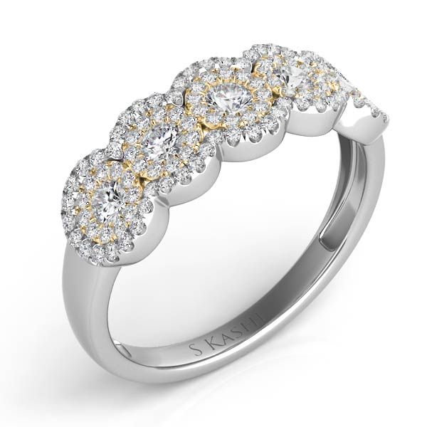 14K Yellow & White Diamond Fashion Ring