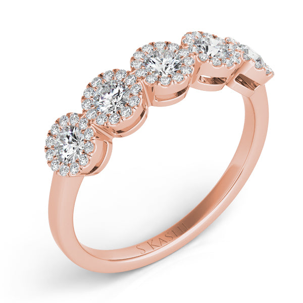 14K Rose Diamond Fashion Ring
