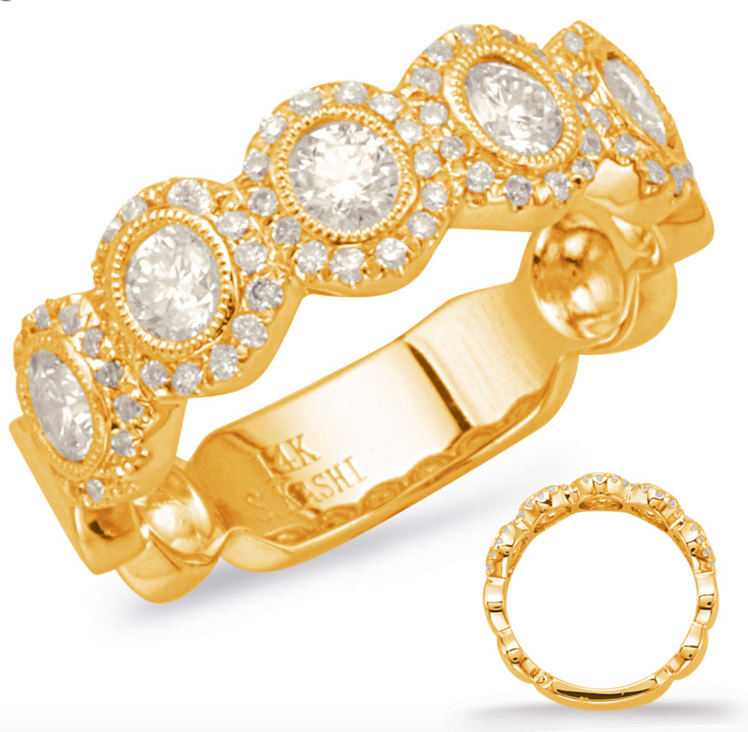 14K Yellow Fashion Diamond Ring