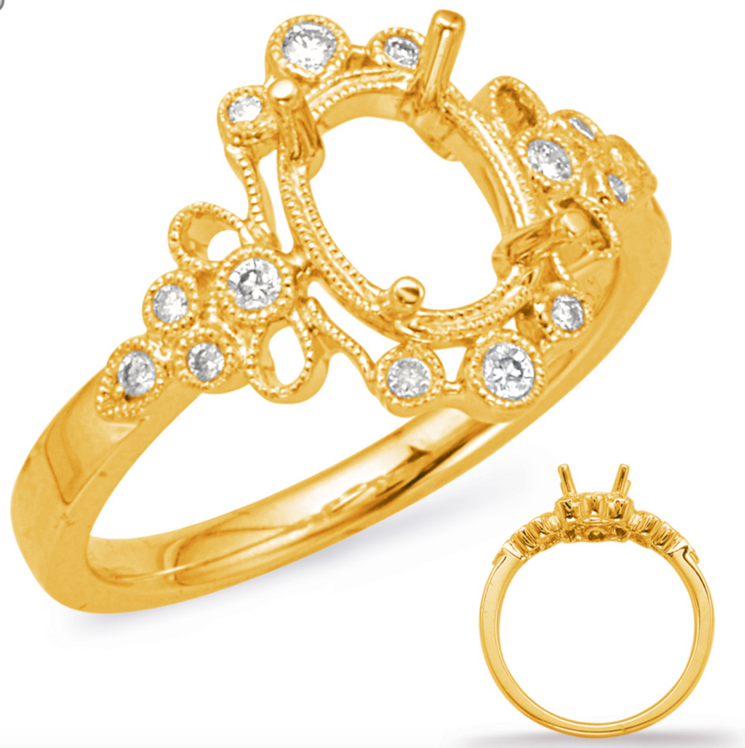 14K Yellow Engagement Ring