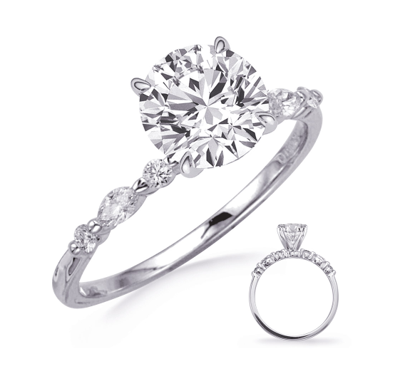.28 ctw. WHITE GOLD ENGAGEMENT RING