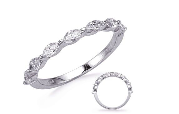 WHITE GOLD DIAMOND MARQUISE BAND