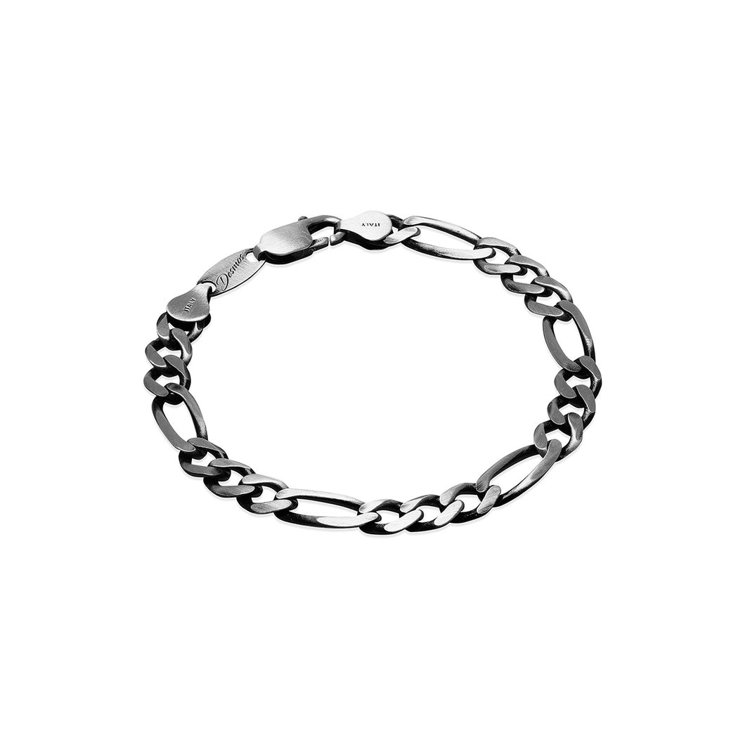 DESMOS STERLING SILVER FIGARO BRACELET