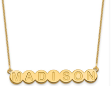 Load image into Gallery viewer, PERSONALIZED 14Ky NAMEPLATE  NECKLACES
