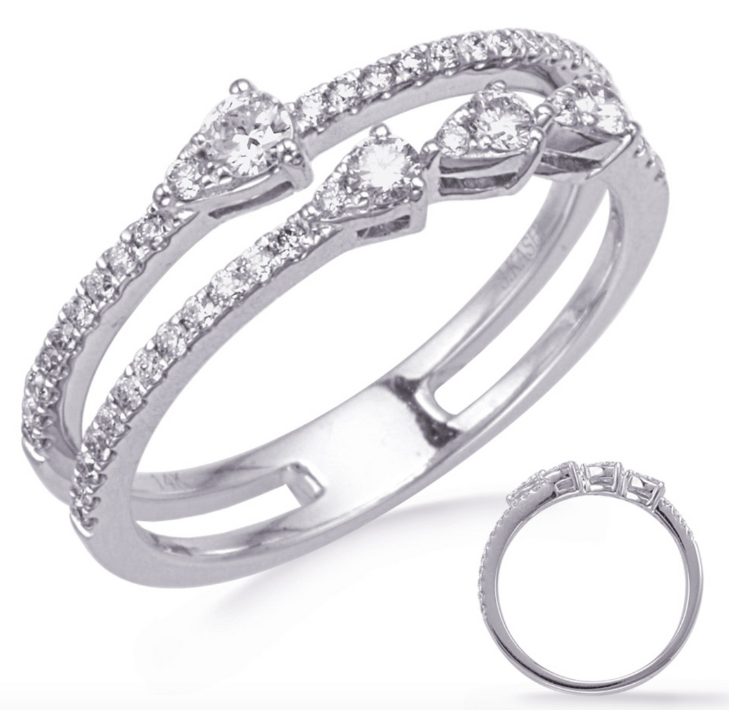 White Gold Diamond Fashion Ring