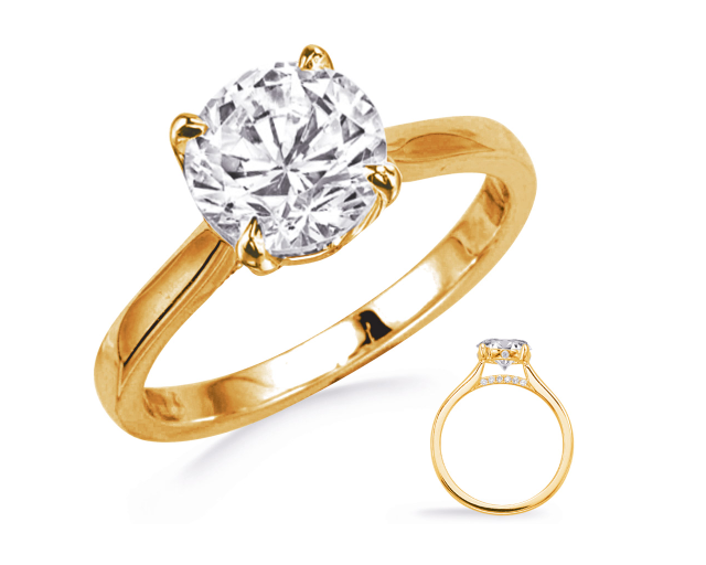 14K Yellow Engagement Ring